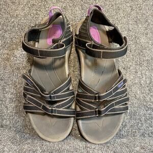 Teva 4266 TIRRA Black RIVER Water Hiking Sandals SPORT Shoes Womens 10 Comfort